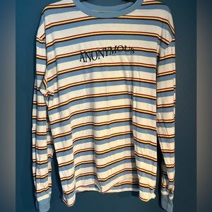 Pacsun Striped "Anonymous" Long Sleeve